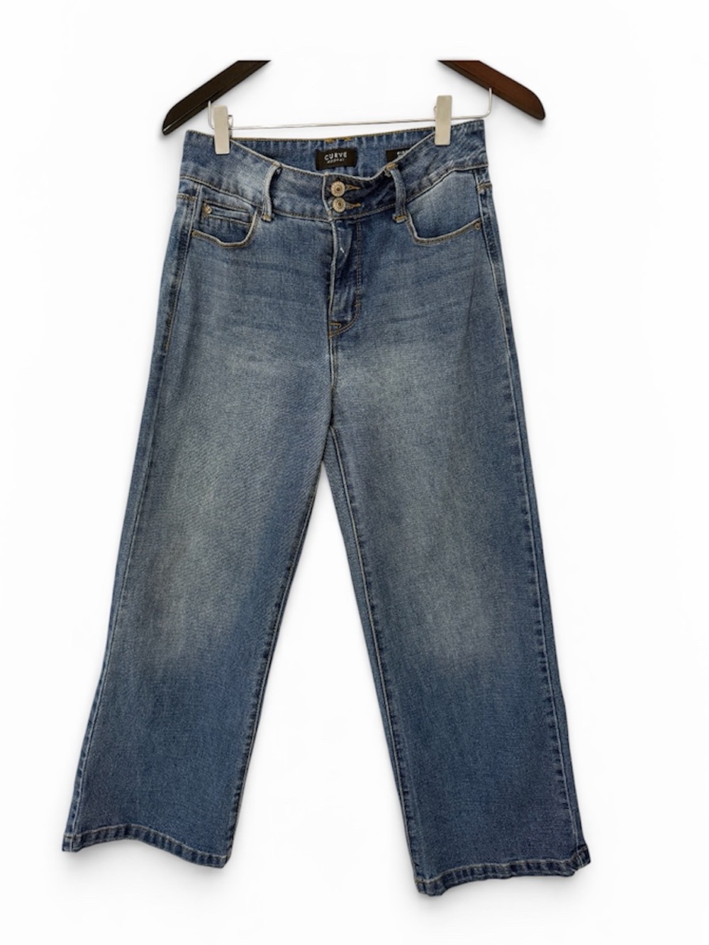 Curve Appeal High Rise Wide Leg Jeans | Size 4/27